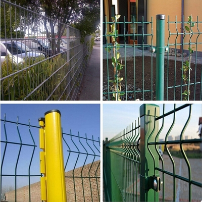 河源桃型柱三角折彎護欄網 湛江小區別墅鋼絲網 邊框圍欄網
